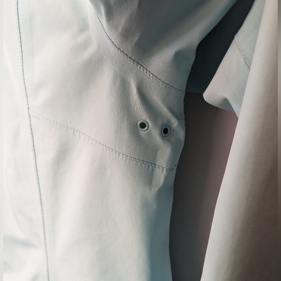 LILLY PULITZER Women Raincoat Style Trench Coat Blue Color With Pockets Size M - Picture 9 of 11